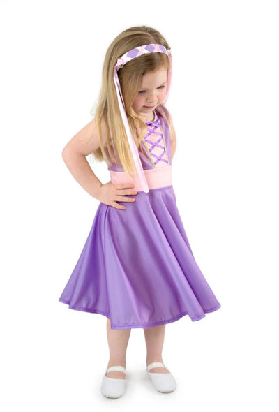 Little adventures - rapunzel twirl jurk – maat m (98-104)
