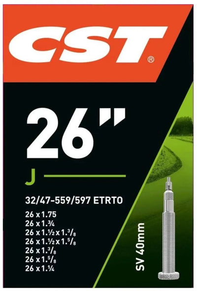 CST Binnenband 26 x1,75-1 1 4 ETRTO 32 47-559 597, Ventiel: Presta Frans 40mm