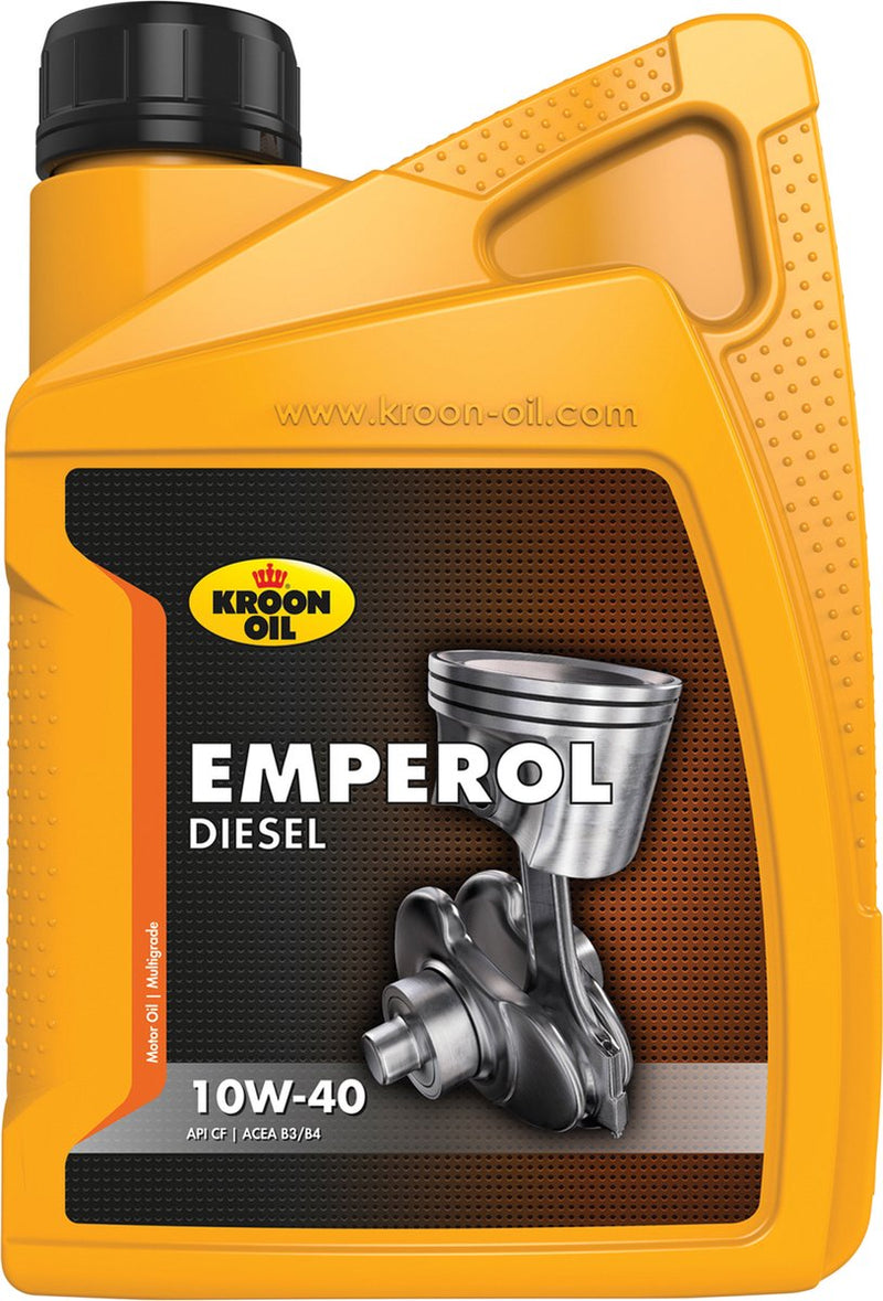 Bouwkern kroon-oil emperol diesel - 10w-40 motorolie - acea a3 b3 - 1 liter - donskleurig