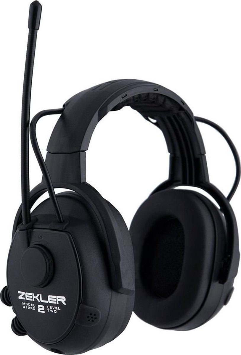 Zekler oorkap 412r met ingebouwde stereo fm radio en aansluiting voor mp3