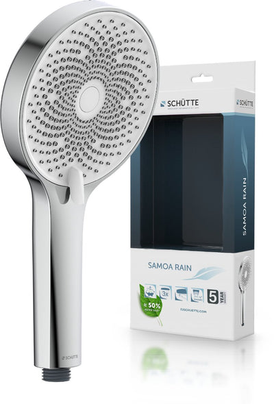 Schütte samoa rain handdouche - douchekop rond - chroom wit