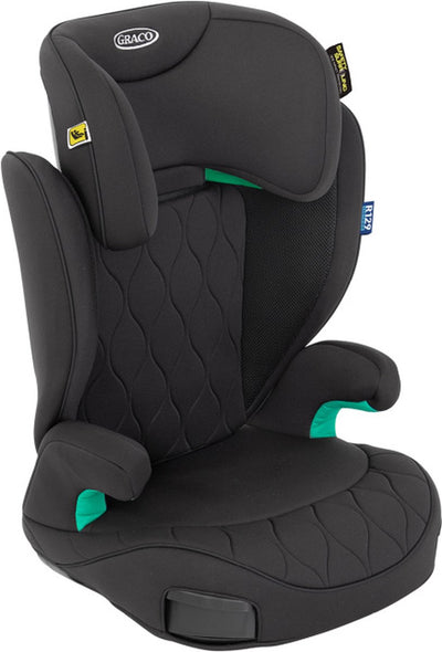 Graco affix i-size r129 autostoeltje - midnight - isofix zitverhoger met rugleuning - van 100 tot 150 cm (ca. 3,5 tot 12 jaar)