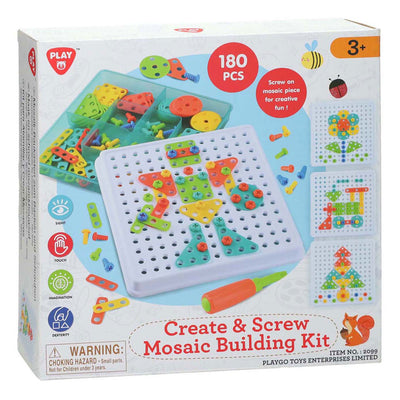 Playgo constructieset mozaïek - 180dlg.