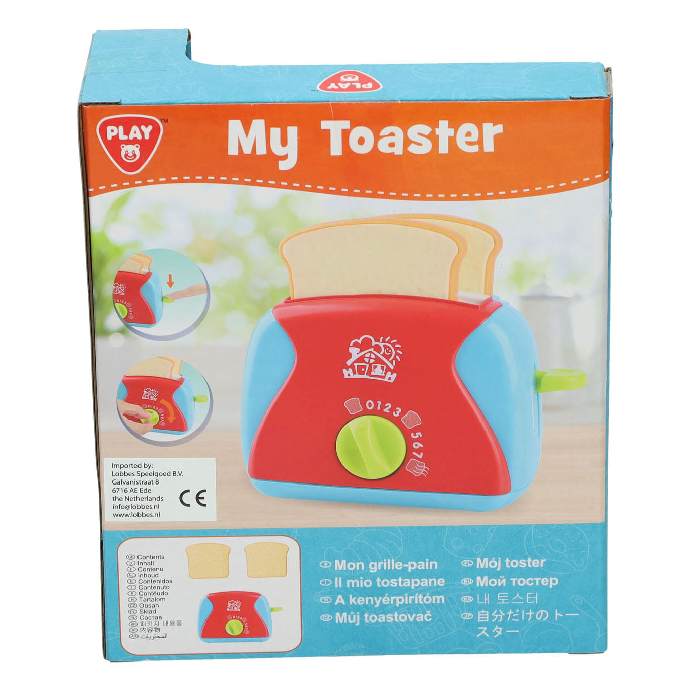 Playgo broodrooster afmeting artikel: 12 x 5 x 5 cm