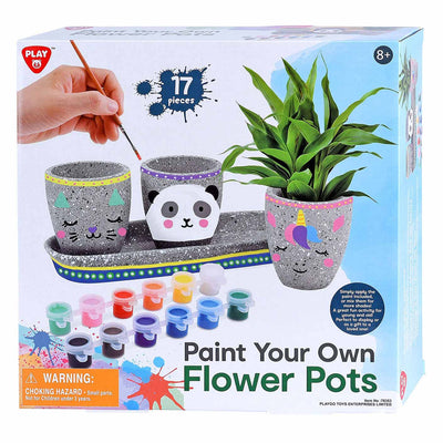 Playgo verf je eigen cementen bloempotten - 17dlg.