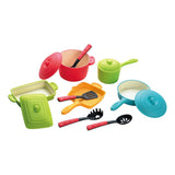 Playgo kunststof pannen- en keukenaccessoires speelset - 13dlg. - afbeelding 1