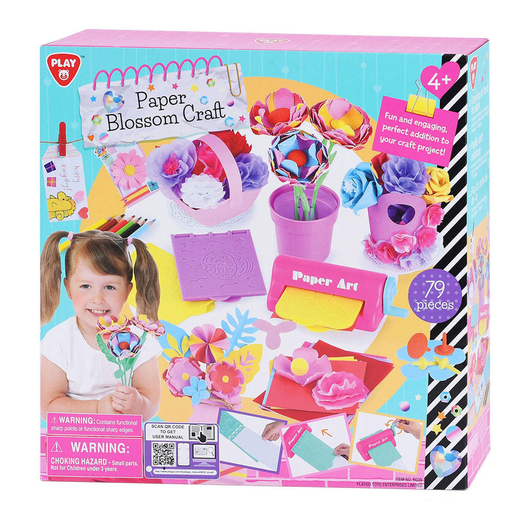 Playgo knutselset papieren bloemen maken - 79dlg.