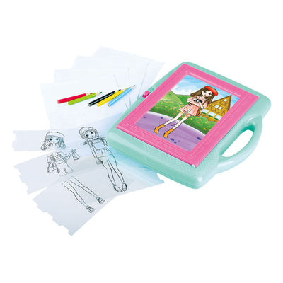 Playgo tekenprojector overtrekken fashion artiest set - 28dlg.