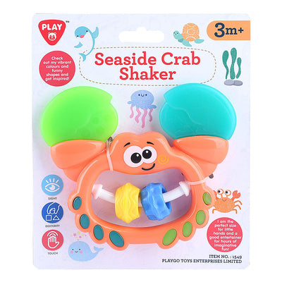 Playgo krab rammelaar oranje