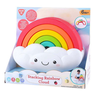 Playgo regenboog stapeltoren - 6dlg.