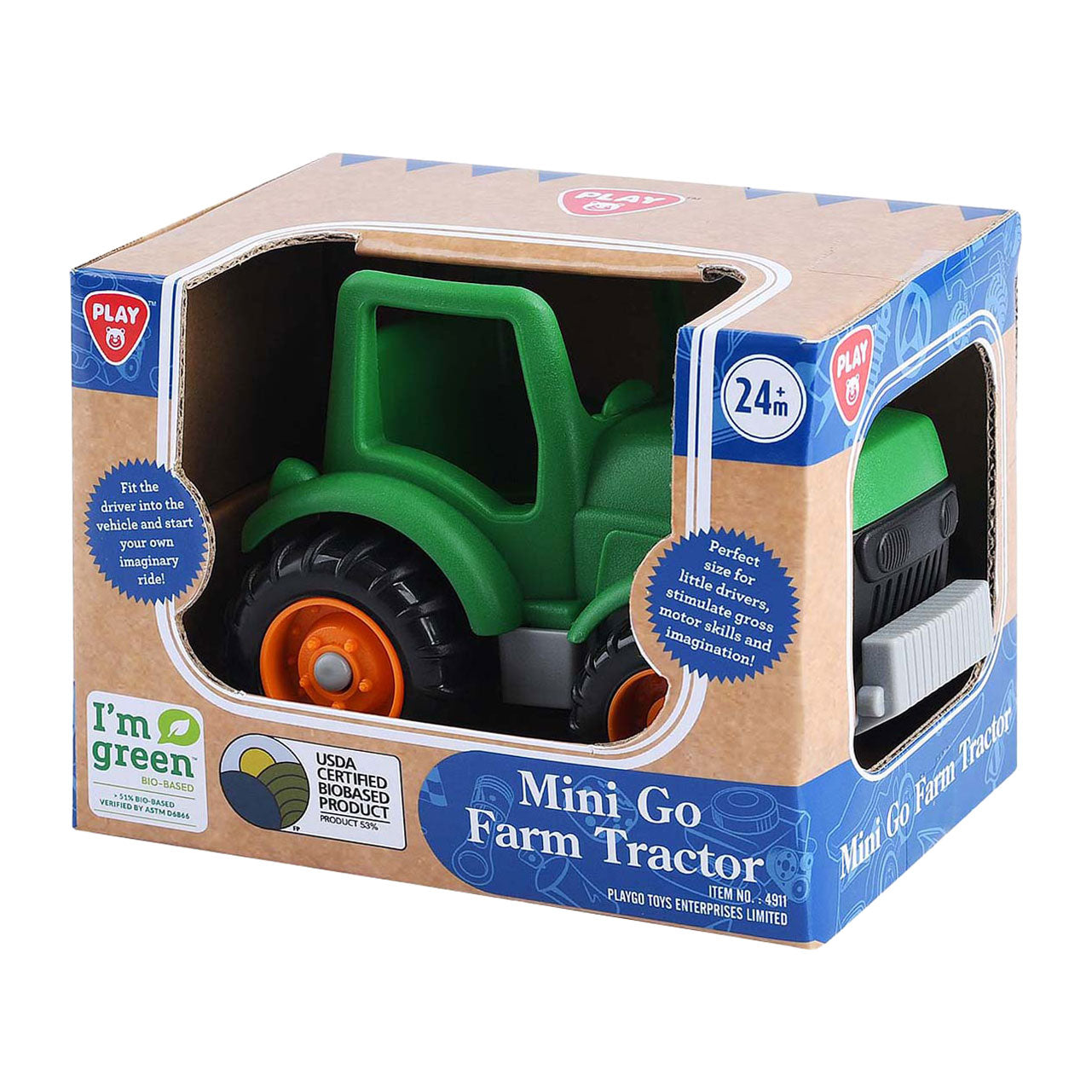 Playgo bio based tractor - 15cm