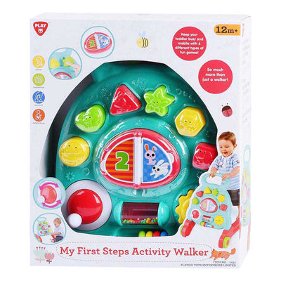 Playgo activiteiten loopwagen kunststof met leerzaam paneel speelgoed.