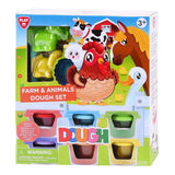 Playgo boerderij en dieren kleiset - 6 kleipotjes - afbeelding 1