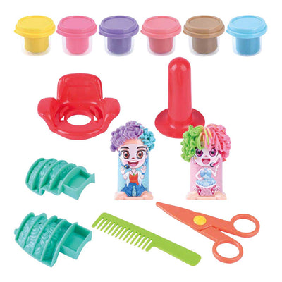 Playgo kapper kleiset - 6 kleipotjes