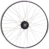 Achterwiel 28 nexus 8 rollerbrake naaf met met zwarte velg en rvs spaken