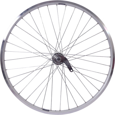 Achterwiel 26 x 1.75 1.95 met favorit remnaaf zac 19 velg - zilver