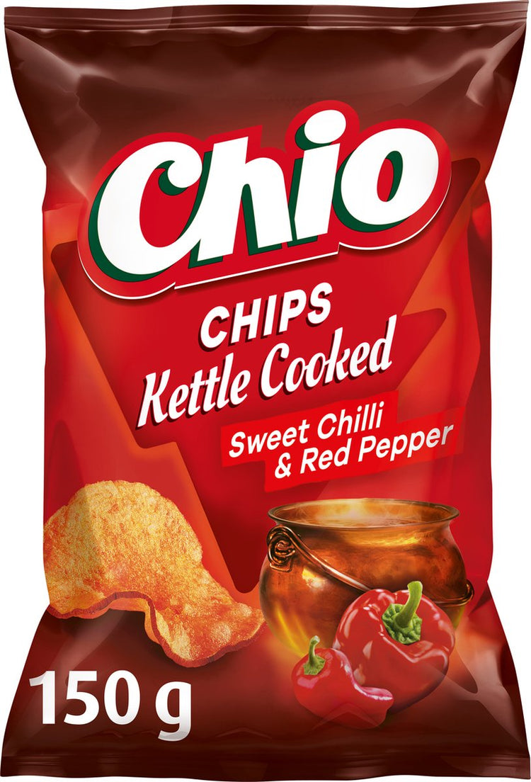 Chio kettle cooked sweet chili red pepper - chips - 10x150 gram