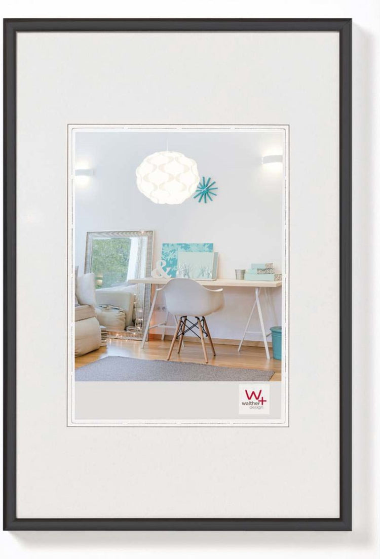 Walther new lifestyle - kunststof lijst - fotoformaat 40x50 cm - zwart