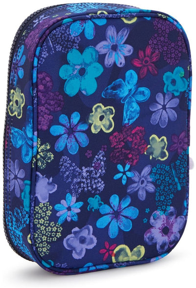 Kipling 100 pens etui - dark flower stamp