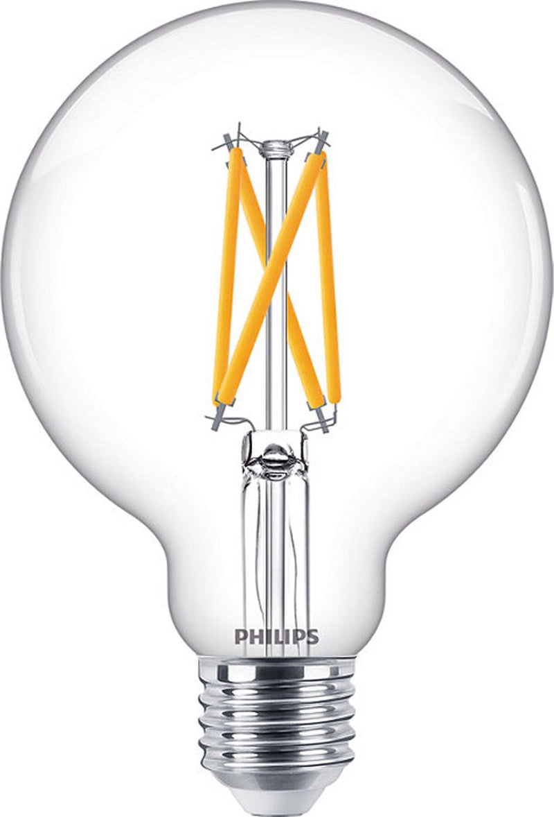 Philips led philips master value ledglobe e27 93mm filament helder 5.9w 806lm - 922-927 zeer warm wit | beste kleurweergave - dimbaar - vervangt 60w