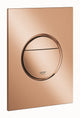 Grohe nova cosmopolitan s bedieningspaneel toilet - verticaal - dual flush - eco - warm sunset (glanzend brons) - slank formaat