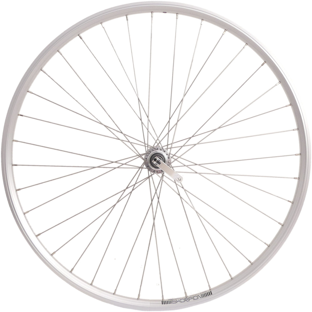 Rodi achterwiel 28 inch 622x19 - skorpion - 36 gaats fm32 - 8 9 speed naaf + qr - zilver