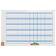 Nobo performance planbord whiteboard - jaarplanner aan de muur - 72 x 5 x 103 cm - wit