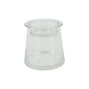 Countryfield deco glas met komdeksel helder h13,5cm