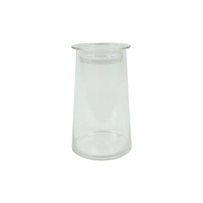 Countryfield deco glas met komdeksel helder h23,5cm