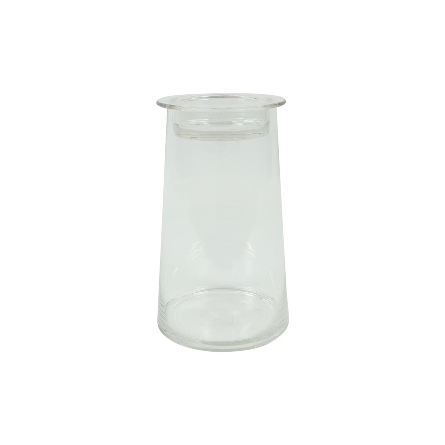 Countryfield deco glas hanny met komdeksel helder 14xh23,5cm