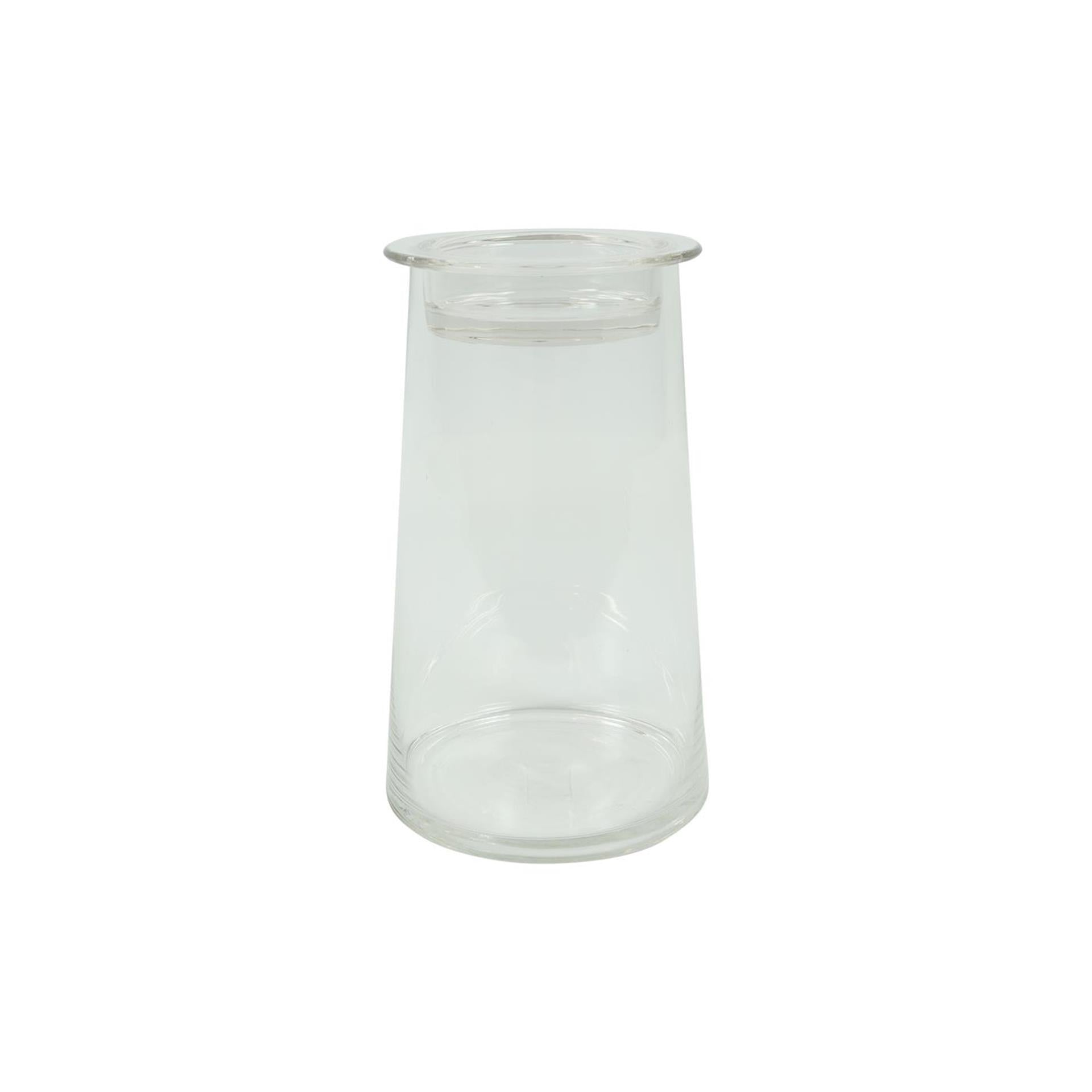 Countryfield deco glas hanny met komdeksel helder 14xh23,5cm