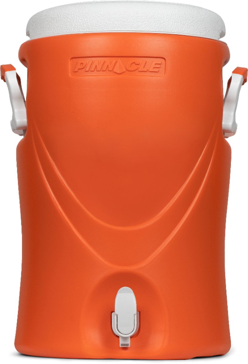 Pinnacle platino 5 gallon - geïsoleerde drankdispenser drankkoeler met kraantje - 20 liter - oranje