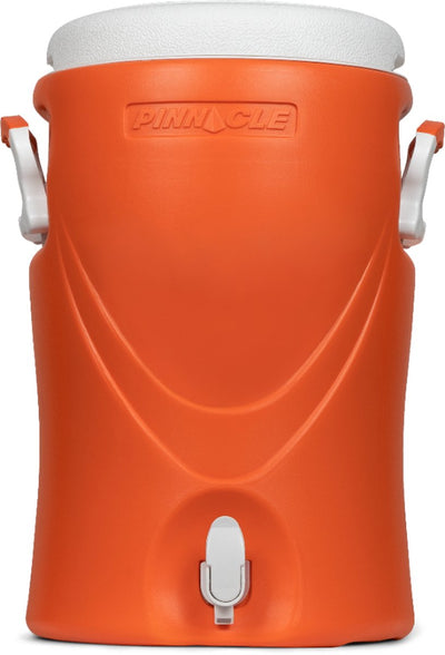 Pinnacle platino 5 gallon - geïsoleerde drankdispenser drankkoeler met kraantje - 20 liter - oranje