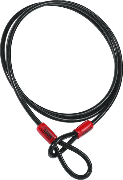 Abus -luskabel cobra 10 - staalkabel met kunststof omhulsel - beveiliging voor fiets- en motoraccessoires - 1,4 meter lang, 10 mm dik