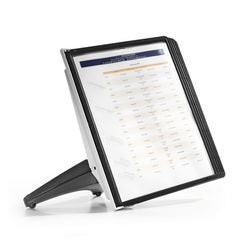 Durable bureaustandaard met 5 panelen display 5540n pp zwart