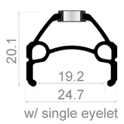 Rodi wielset 26 viper mtb 8 9 10 speed - zwart - schijfrem - afbeelding 2