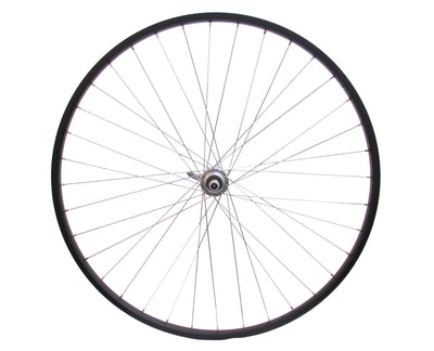 Achterwiel 28 x 1 4 aluminium freewheel qr - zwart