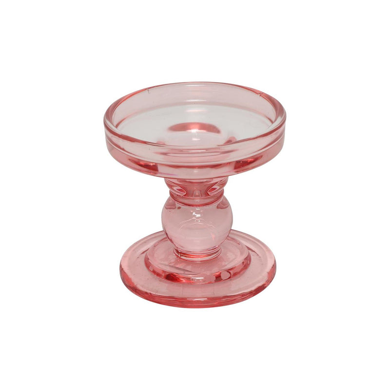 Countryfield kandelaar s donker roze 8,5x8,5x8,5cm