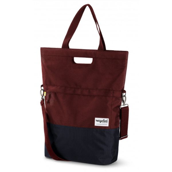 Urban Proof shopper tas 20L gerecycled rood grijs