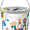 Ses creative ses houten bouwblokken dino's, 50st.
