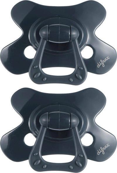 Difrax fopspeen natural - 18+ maanden - donkerblauw - 2 stuks