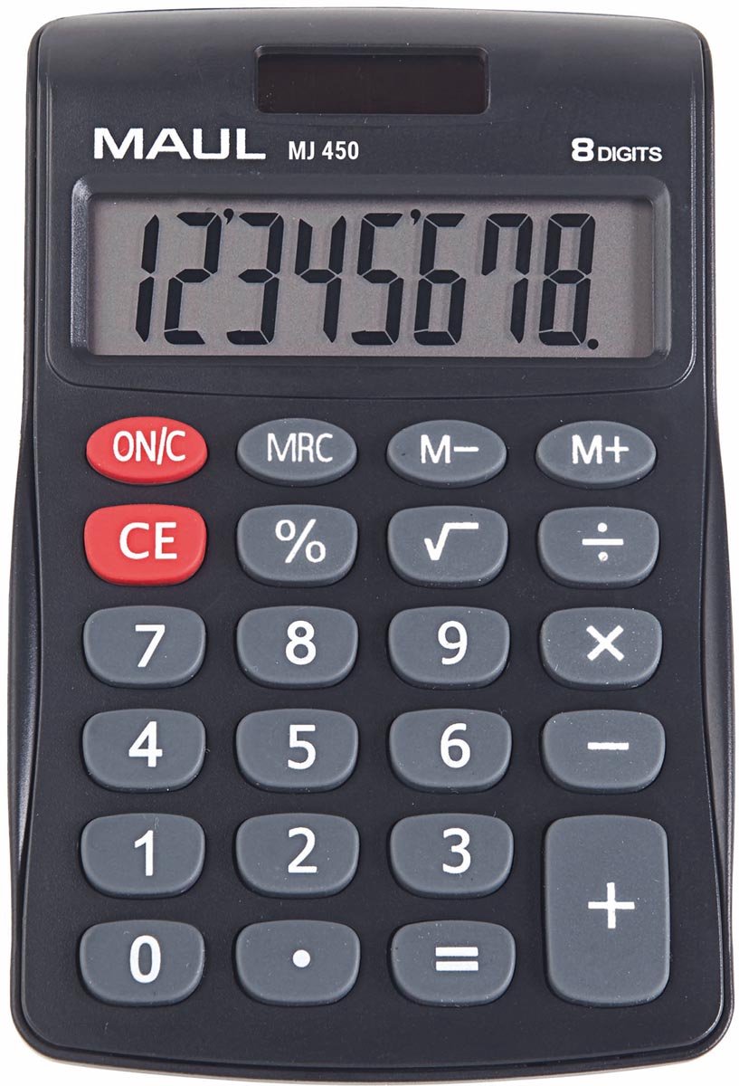 Maul bureaurekenmachine mj 450 | junior | zwart