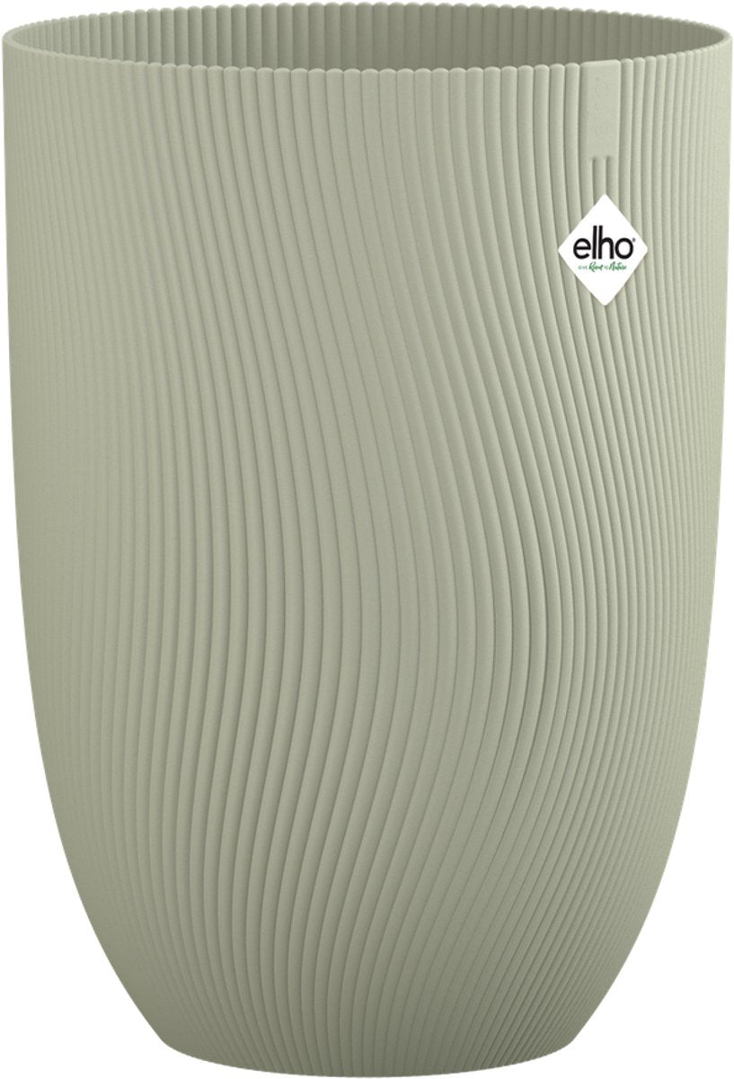 Elho sereh hoog 30 - bloempot voor binnen buiten - 100% gerecycled plastic - ø 29.5 x h 40.5 cm - scandinavisch groen