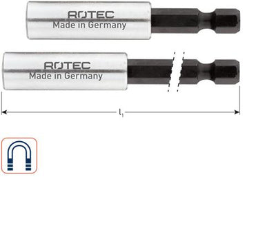 Rotec bithouder magneet e6.3x150mm c-ring