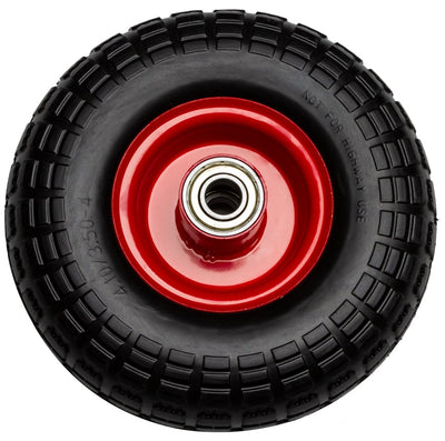 Los wiel 10'' massief rubber ijzeren velg voor steekwagen