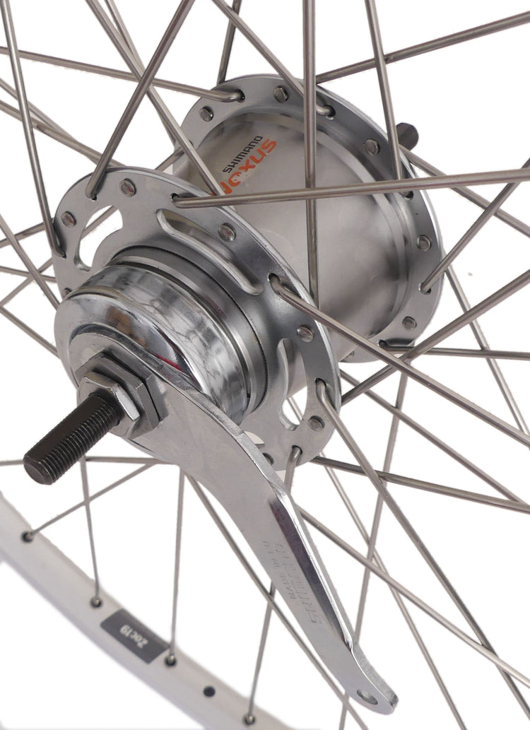 Shimano achterwiel 28 622 x 19c ryde zac19 velg met nexus 7 remnaaf - zilver