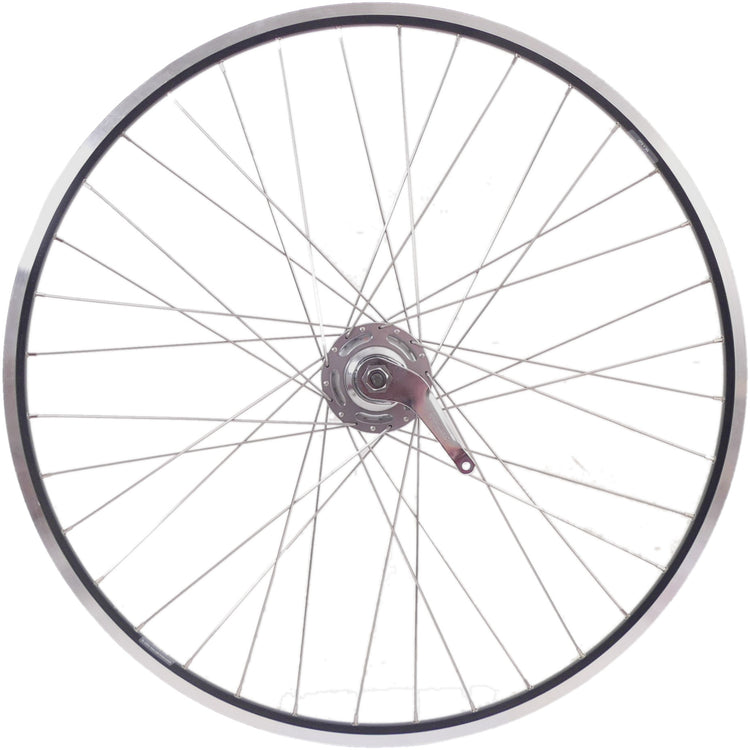 Shimano achterwiel 28 622 x 19c ryde zac19 velg met nexus 7 remnaaf - zwart zilver