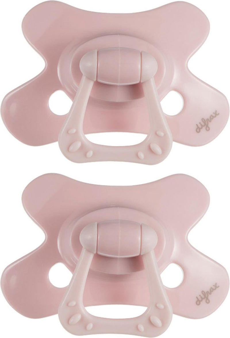 Difrax natural fopspeen - 6 tot 12 maanden - lichtroze - 2 stuks