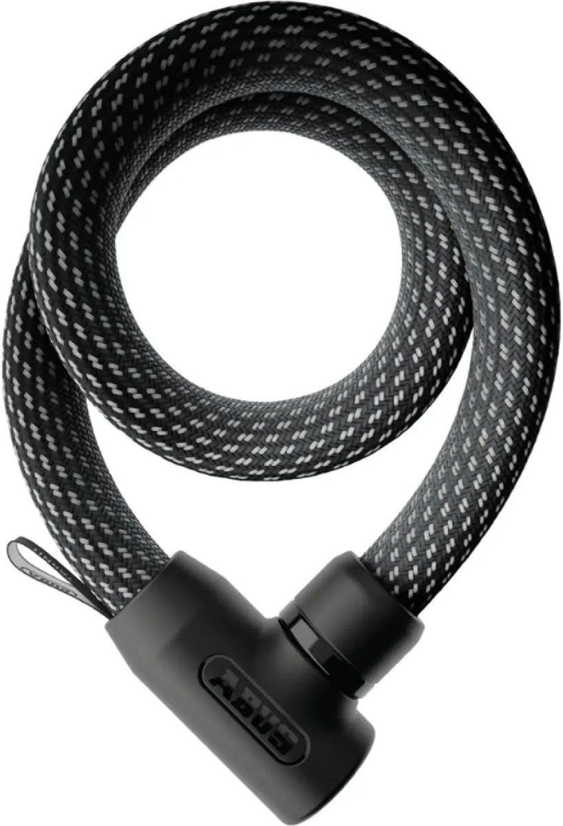 Abus fietsslot textiel-kettingslot - yarnit™ 4004k - security level 7 - zwart - 110 cm - geschikt voor elektrische fietsen en stadsfietsen - lichtgewicht - slechts 0,88 kg