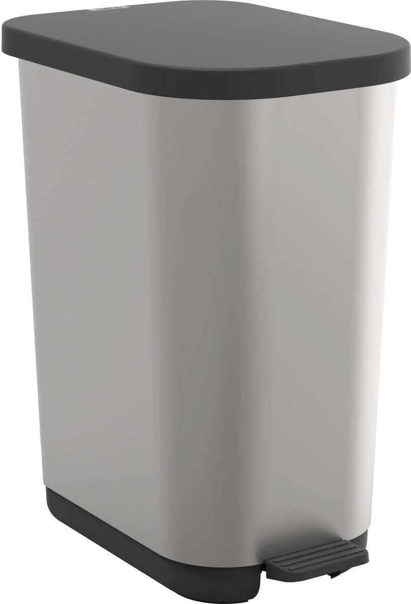 Rotho - pedaalemmer - 35l - zilver metallic